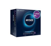 MY.SIZE Classic Condoms Size 7 I 69 mm Width I 80 Pieces mega Pack I Premium Condoms Extra Thin I Kondoms True to Touch Gossamer I Thin 0.07 mm Wall Thickness I Vegan I Condom for Men