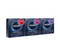 MY.SIZE Condom Set Size 5, 6, 7-60, 64, 69 mm, 3x3 Pieces - Perfect fit and a Suitable Size for Every Man