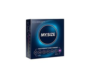 MY.SIZE Lubricated Transparent Condoms, 69 mm, Pack of 3