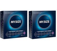MY.SIZE Lubricated Transparent Condoms, 69 mm, Pack of 6