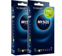 MY.SIZE PRO 20 Pieces 49mm Elite - Slim fit, Highly Purified Vytex Latex for Less Odor, Very Easy to Open and unroll