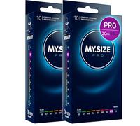 MY.SIZE PRO 20 Pieces 69mm Elite - XXXXL Condoms, Highly Purified Vytex Latex for Less Odor, Very Easy to Open and unroll