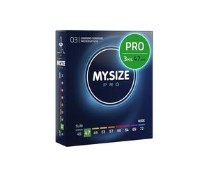MY.SIZE PRO Condom Size 1, 47 mm, Tight Fit, 3 Condoms - Perfect fit and a Suitable Size for Everybody