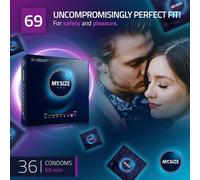 MY.SIZE Pro 69 mm - 36pcs Transparent