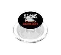 My Sleep Schedule Ruined On Shift Ambulance Funny EMT PopSockets PopGrip for MagSafe