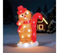 My Smart Buy 31Cm Gingerbread Man Led Decoration - 30 Warm White Leds, 30Cm Cable, Battery Operated