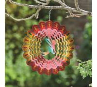 My Smart Buy Fairy Rainbow Spinner - 30 Cm Stainless Steel Wind Spinner With Rainbow Finish, Fairy Design, Weatherproof For Outdoor Use