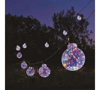 My Smart Buy Galaxy Festoon Firefly String Lights Multi Coloured 10 Led Connectable Outdoor Garden Lights 9.5M