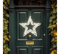 My Smart Buy Pre Lit Led Star - Warm White Leds, 5M Cable, Timer Function - Indoor & Outdoor Christmas Décor