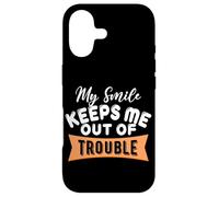 My Smile Keeps Me Out Of Trouble Case for iPhone 17