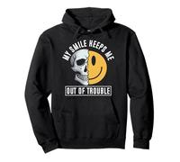 My Smile Keeps Me Out Of Trouble Pullover Hoodie