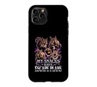 My Snacks Have Escape Plans Funny Squirrel Lover Nut Hoarder Case for iPhone 11 Pro