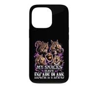 My Snacks Have Escape Plans Funny Squirrel Lover Nut Hoarder Case for iPhone 13 Pro
