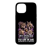 My Snacks Have Escape Plans Funny Squirrel Lover Nut Hoarder Case for iPhone 15
