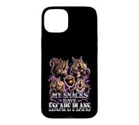 My Snacks Have Escape Plans Funny Squirrel Lover Nut Hoarder Case for iPhone 15 Plus