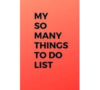 My So Many Things To Do List journal Pretty Pink: 6 x 9 journal for writing down daily habbits, diary, notebook pink hombre themed