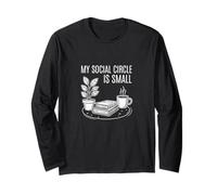 My Social Circle is Small Introvert Minimalist Humor Long Sleeve T-Shirt