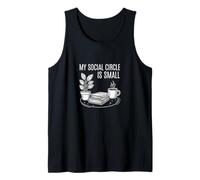 My Social Circle is Small Introvert Minimalist Humor Tank Top