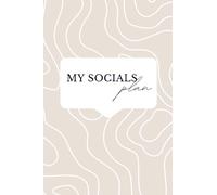 My Socials Plan Notebook: Lined to do list notebook for social media management
