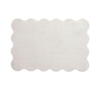 My Soft Bathroom Mat - White Washable - Scallop