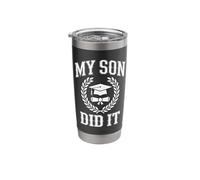 My Son Did It Proud Parent Graduation Celebration Stainless Steel Insulated Tumbler