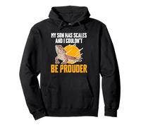 My Son Has Scales And I Couldn't Be Prouder Bearded Mom Pullover Hoodie