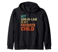 My Son-In-Law Is My Favorite Child Mother-In-Law Retro Zip Hoodie