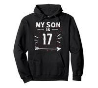 My Son Is 17 Birthday Shirt for Boy's 17th Birthday Pullover Hoodie