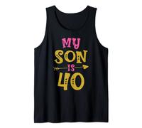 My Son Is 40 Years Old 1983 40th Son Birthday Gift Tank Top