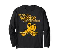 My Son is a Warrior Bone Cancer Awareness Long Sleeve T-Shirt