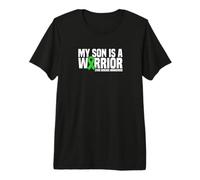 My Son is a Warrior Green Ribbon Lyme Disease Awareness Premium T-Shirt
