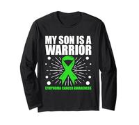 My Son is A Warrior Lymphoma Cancer Awareness Support Long Sleeve T-Shirt
