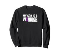 My Son is a Warrior Testicular Cancer Awareness Sweatshirt