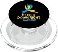 My Son Is Down Right Awesome Down Syndrome Awareness PopSockets PopGrip for MagSafe