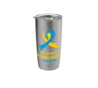 My Son is Down Right Awesome Down Syndrome Awareness Stainless Steel Insulated Tumbler