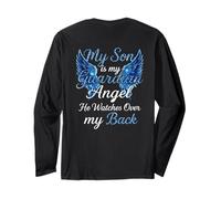 My Son Is My Guardian Angel He Watches Over My Back Family Long Sleeve T-Shirt