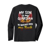 My Son Is My Guardian Angel He Watches Over My Back Family Long Sleeve T-Shirt