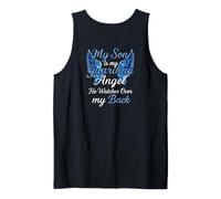 My Son Is My Guardian Angel He Watches Over My Back Family Tank Top
