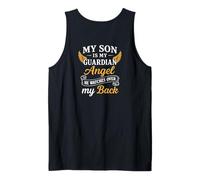 My Son Is My Guardian Angel He Watches Over My Back Family Tank Top