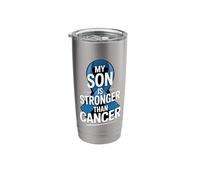 My Son is Stronger Than Cancer Stainless Steel Insulated Tumbler