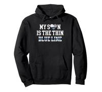 My Son Is The Thin Blue Line Police Officer Mom Mother's Day Pullover Hoodie