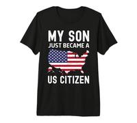 My Son Just Became A US Citizen Proud New American Vintage Premium T-Shirt