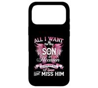 My Son My Angel In Heaven I'm a Proud Mom of a Wonderful Son Case for iPhone 17 Pro Max