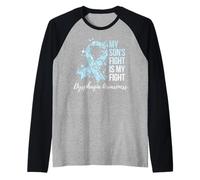 My Son’s Fight is My Fight Dysphagia Awareness Raglan Baseball Tee