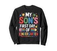My Son’s First Day Of Kindergarten First Day Of School Funny Sweatshirt