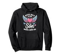 My Son Walks With Me Grieving Mom Memorial Pullover Hoodie