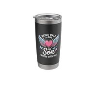 My Son Walks with Me Grieving Mom Memorial Stainless Steel Insulated Tumbler