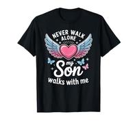 My Son Walks with Me Grieving Mom Memorial T-Shirt