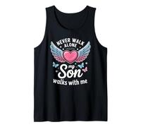 My Son Walks with Me Grieving Mom Memorial Tank Top