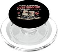 My Songs Playlist Is 90 Percent Overthinking Tape Cassette PopSockets PopGrip for MagSafe